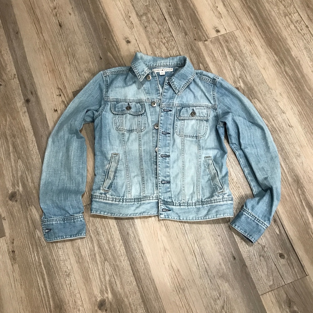 Tommy Hilfiger Jean Jacket Light Wash S/P Broken In Fit